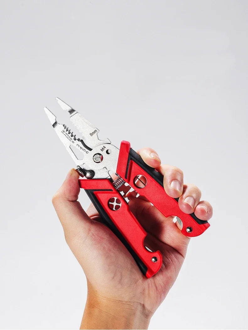 18 in 1 Electrician Pliers Multifunctional Wire Stripper Crimper Cutting Pliers Professional Electrical Repair Hand Tool