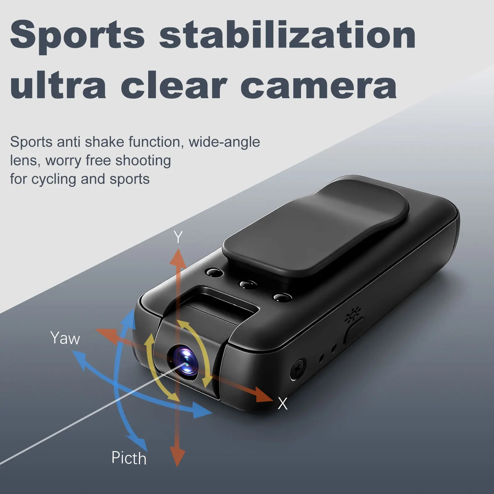 Caméra HD domestique H2, caméra sportive professionnelle portable extérieure, caméra réseau Wi-Fi, surveillance intérieure maison, vision nocturne, détection de mouvement, mini caméra sans fil, moniteur portable intérieur/extérieur, adaptée pour la maison