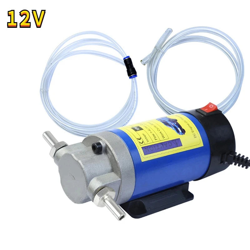 Pompa di trasferimento olio portatile 12V/24V per auto, motociclette e barche