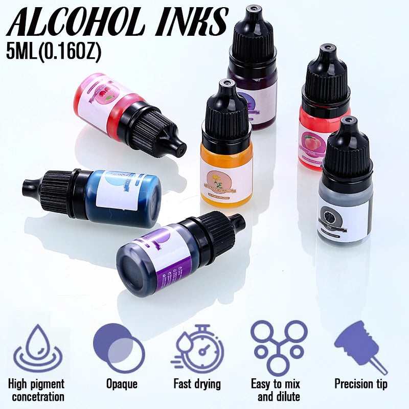 Set de colorants liquides epoxy Resin 24 couleurs
