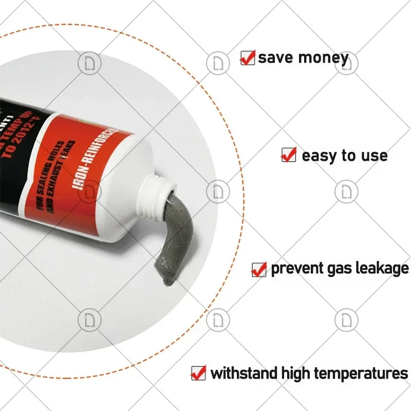 High Temperature Exhaust Pipe Sealant Paste for Car and Motorcycle Repair