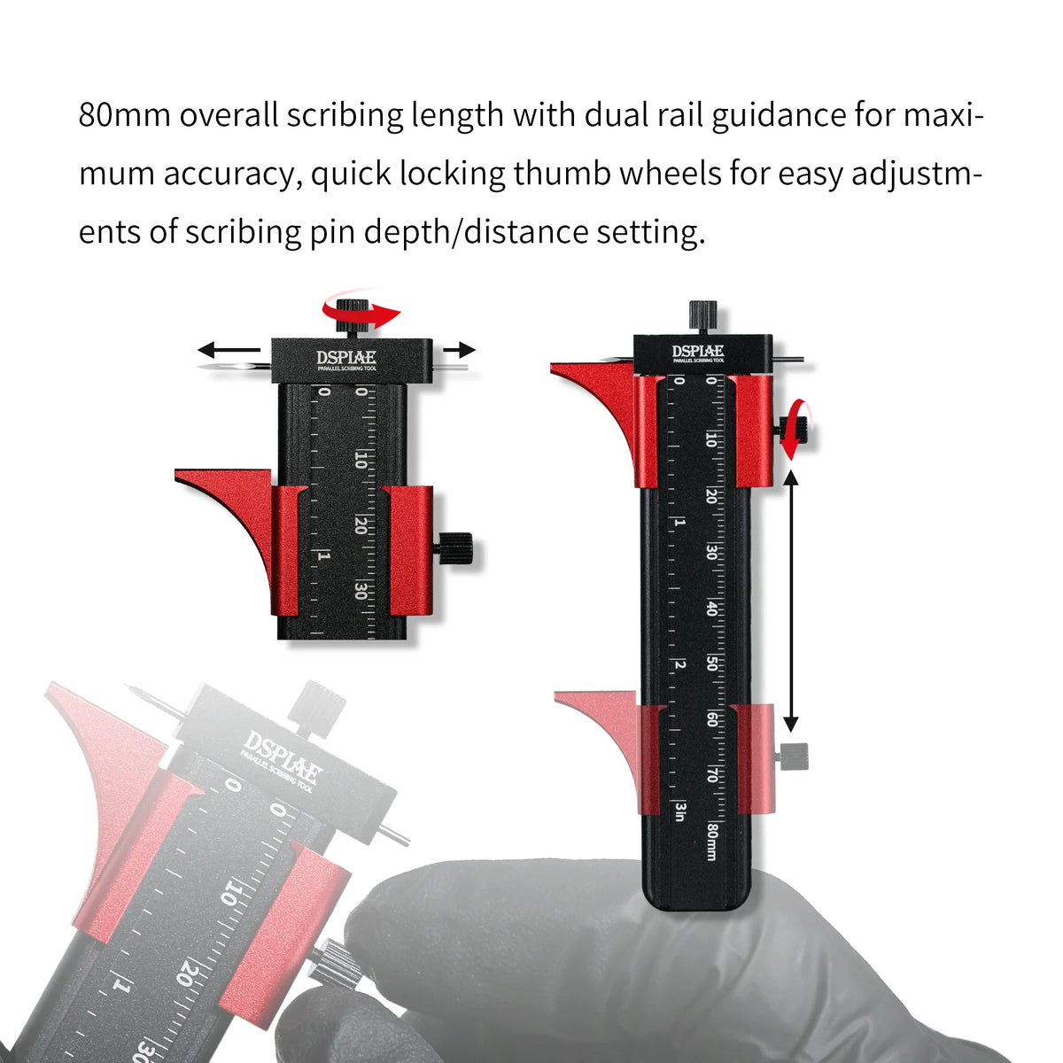 AT-PST Parallelle graveringliniaal voor modelbouw