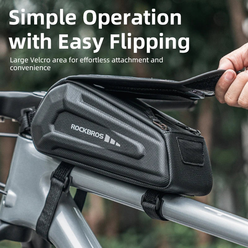 1.7L Waterproof Bike Frame Bag with Touchscreen