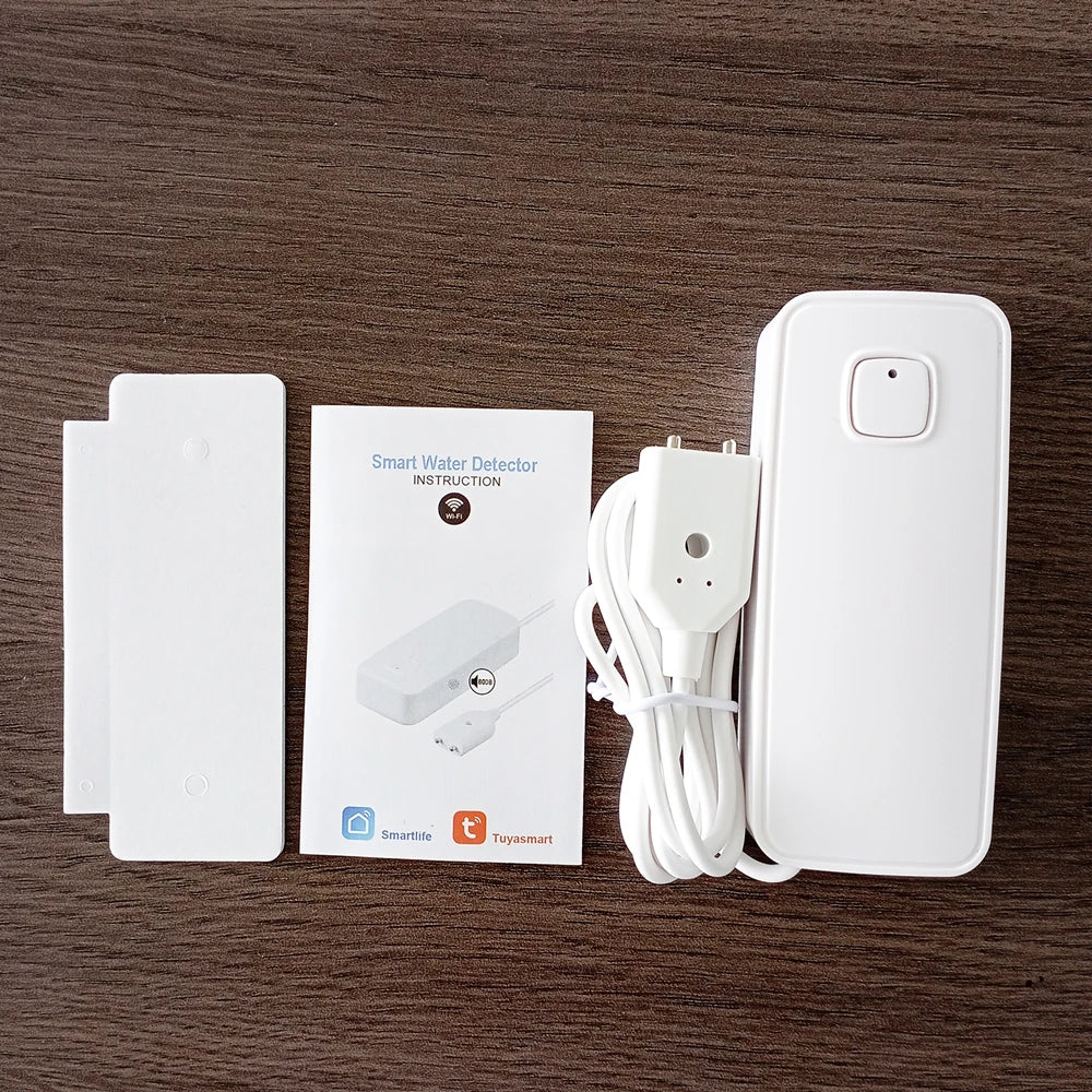 Tuya Smart Flood Leakage Sensor Remote Monitor WiFi Water Overflow Level Detector Water Leak Sensor Security Sound Alarm System 