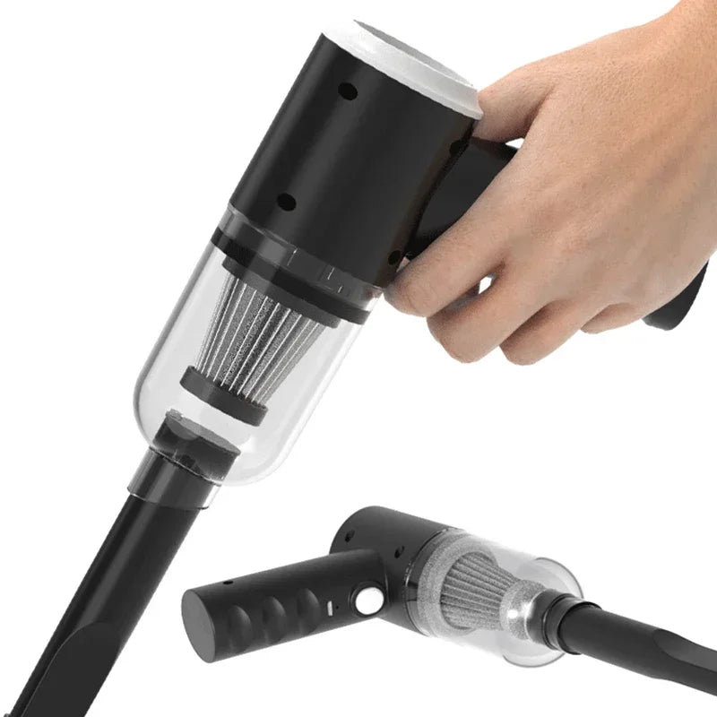 Handheld Car Vacuum with Blow Nozzle and Built-In 1200 mAh Battery