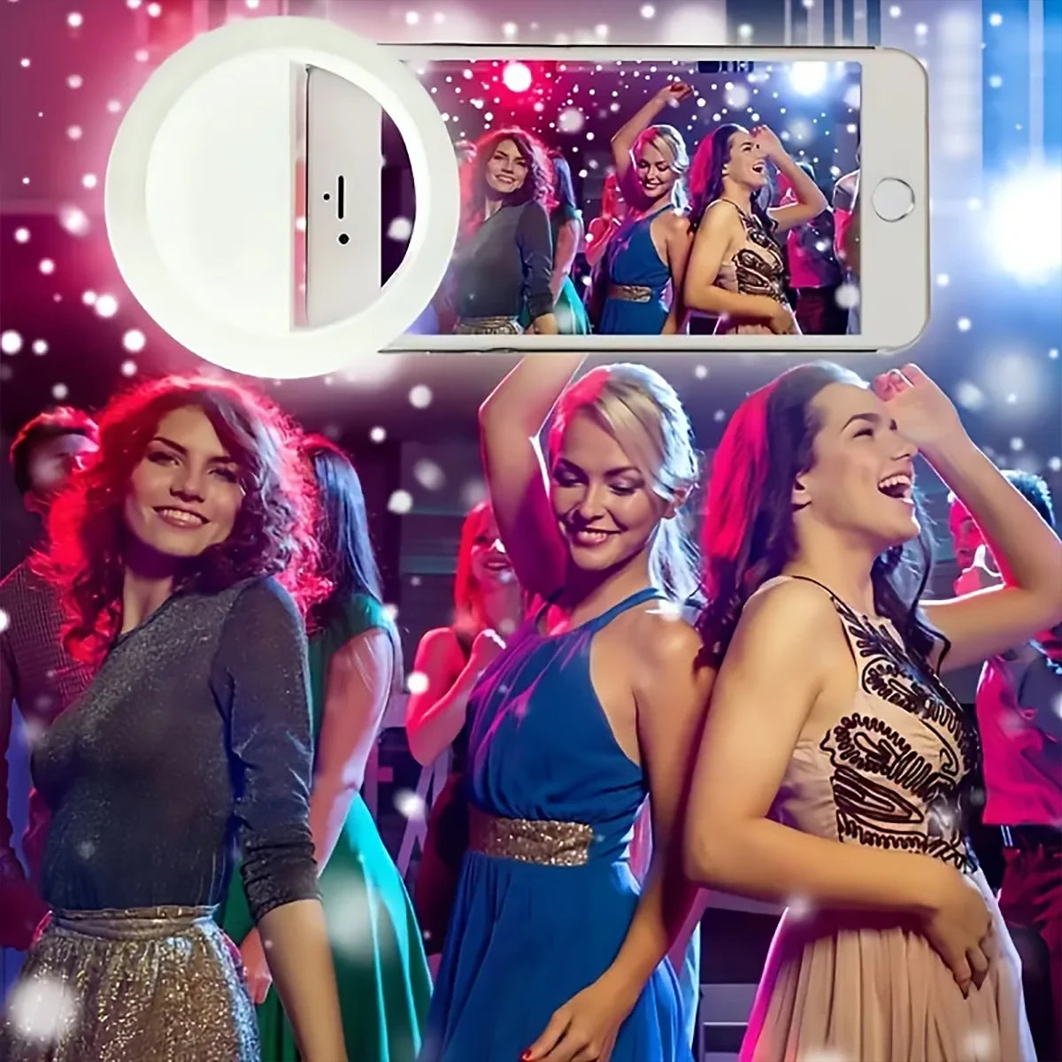 Rechargeable Clip-On Selfie Ring Light
