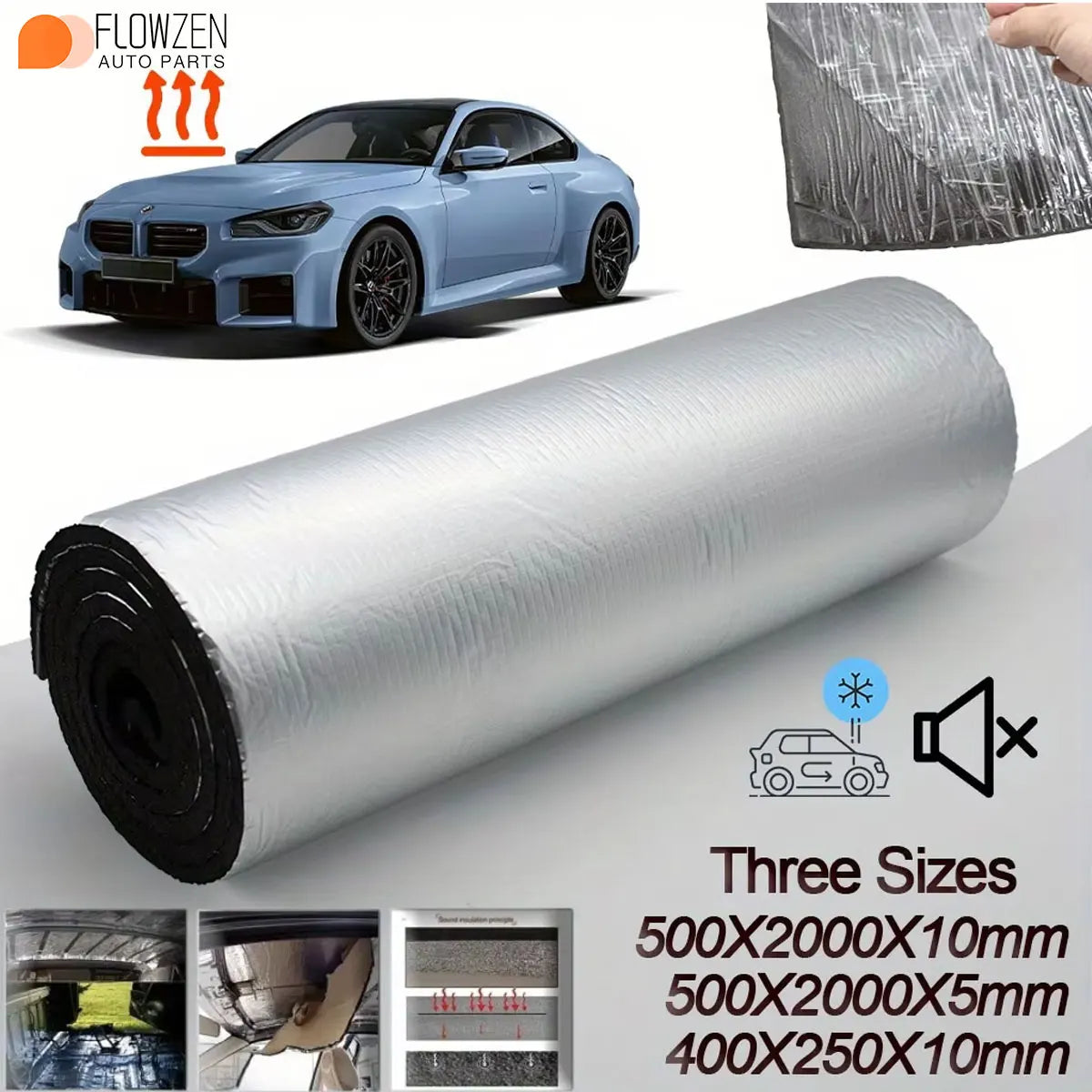 5mm Self-Adhesive Car Soundproofing Mat Heat Insulation Roll