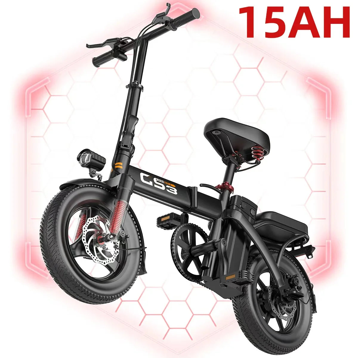14" elektrické bicykel 500W 48V batéria 30 km dojazd kompaktný dospelý elektrobicykel