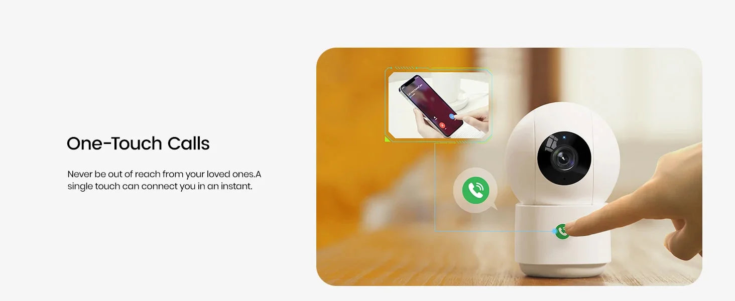 3MP Solar Security Camera and Baby Monitor with Two-Way Audio