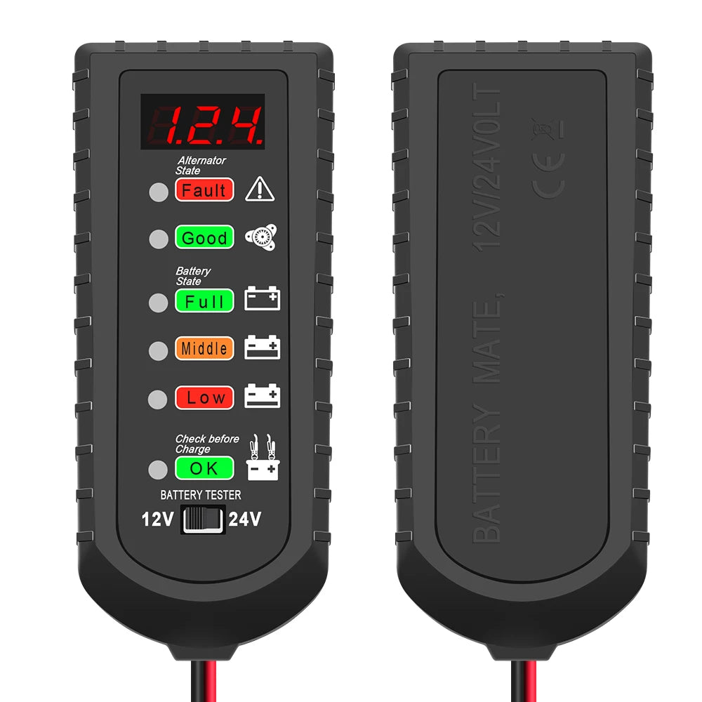 12/24 V Vehicle Battery Voltage Tester
