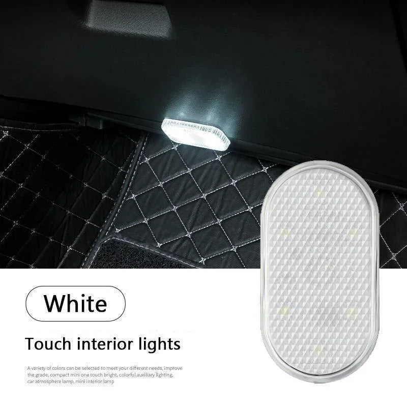 Wireless LED Car Interior Lights USB Rechargeable Touch Lamp