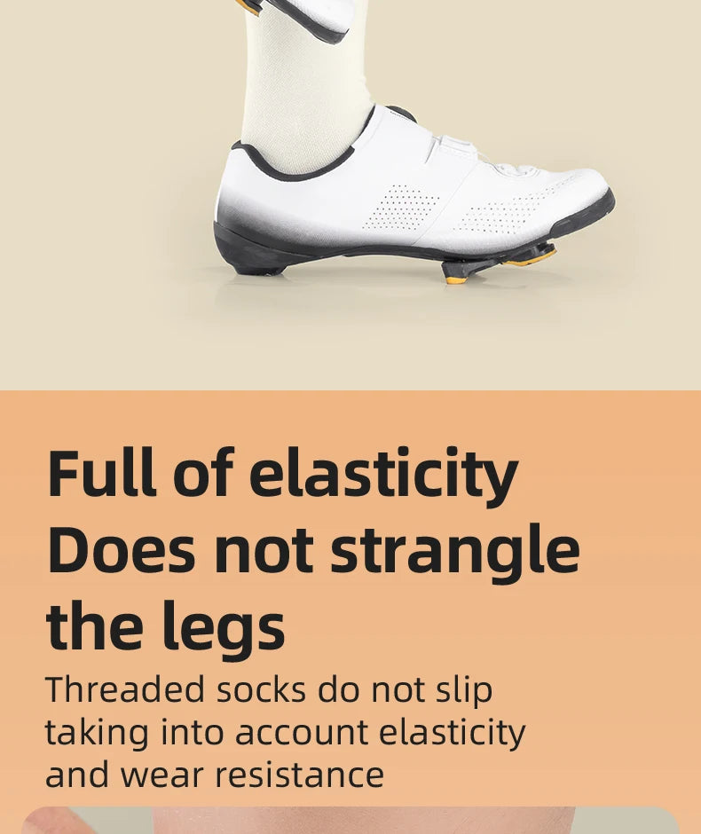 Wool Cycling Socks Moisture-Absorbing Warm Socks for Riding & Hiking