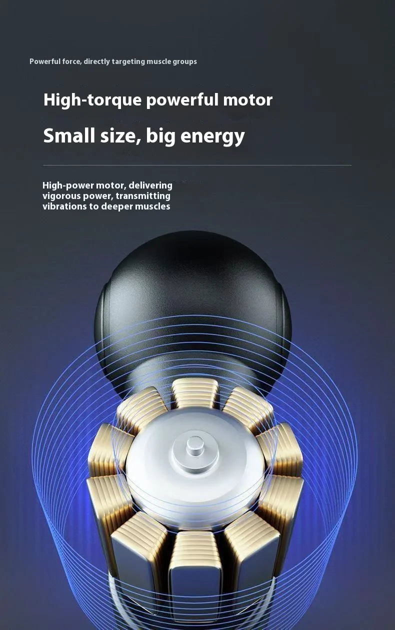 Mini Massage Massage LCD Screen 6 Heads Gun Muscle Massager Portable Electric Fascia Gun for Neck Foot Body Fascia Gun 