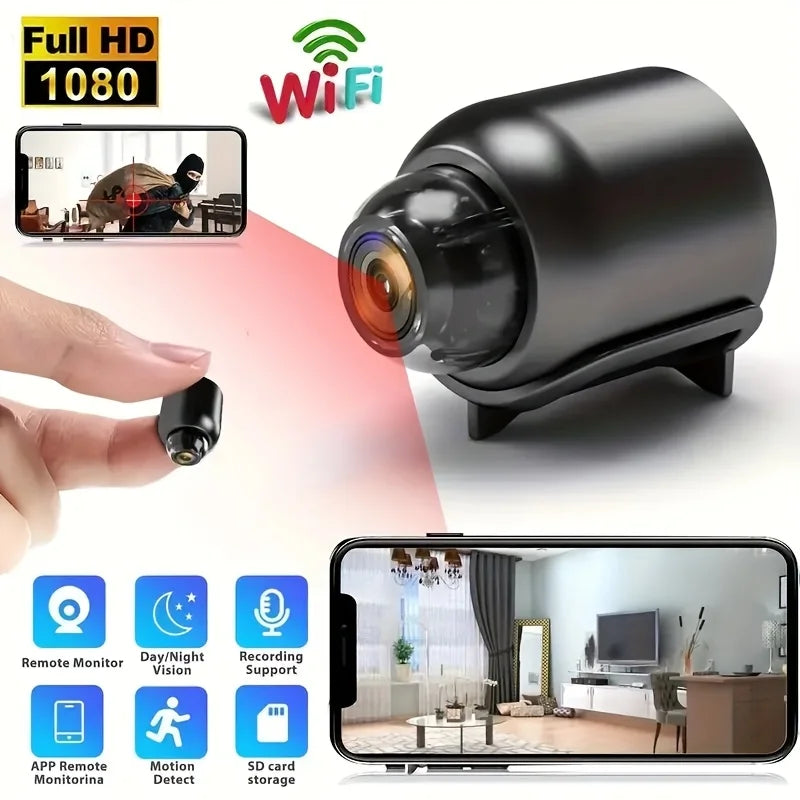 Mini caméra HD WiFi 1080P Enregistreur vidéo sans fil à distance