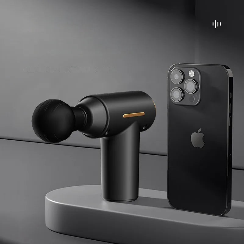 Mini USB-C Rechargeable Massage Gun, Black