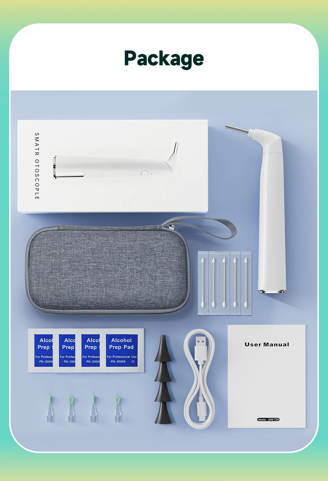 Wireless Otoscope - Camera and Accessory Options