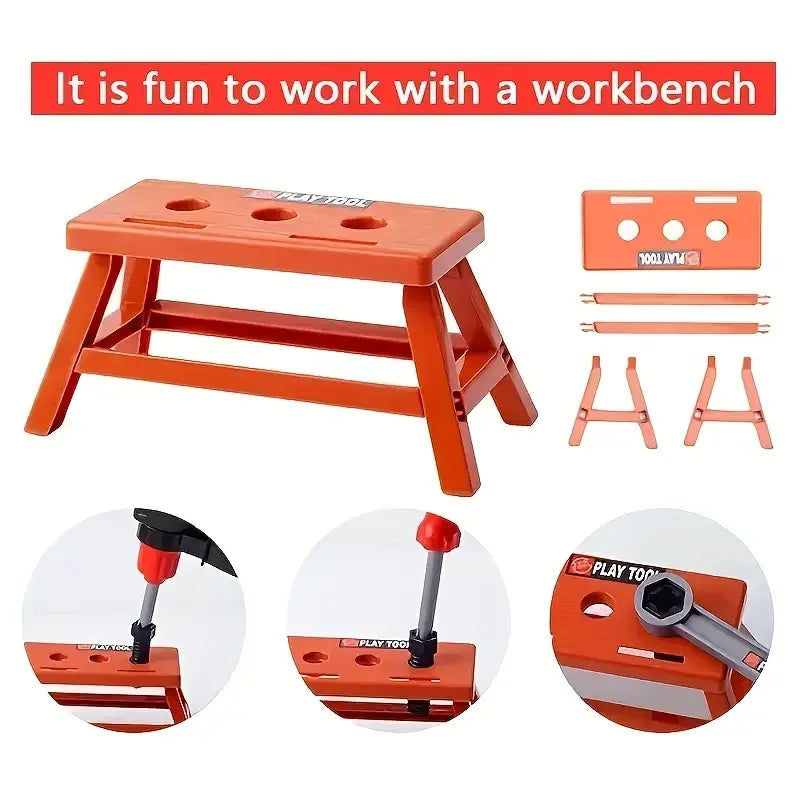 Toddler Tool Playset with Hammer and Saw, Ages 3 to 12