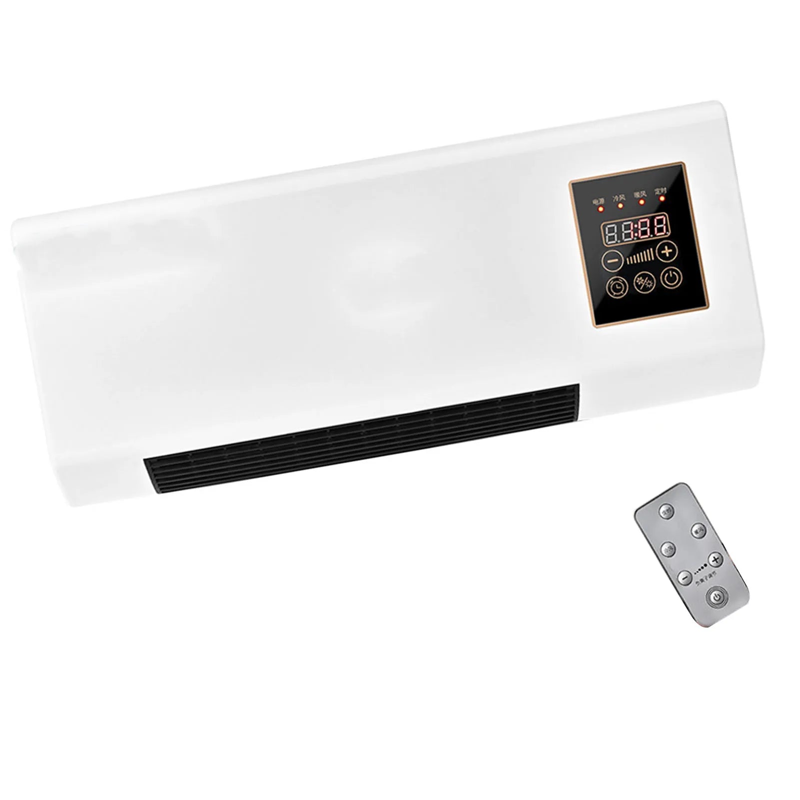 2-in-1 Wall Mounted Air Heater 1800W with Remote Control