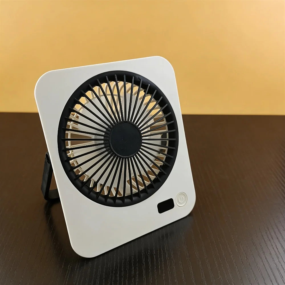 Rechargeable USB Mini Desktop Fan with 5-Speed Cooling