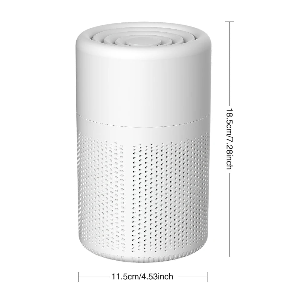 Purificator de aer compact cu HEPA și carbon, 5 W