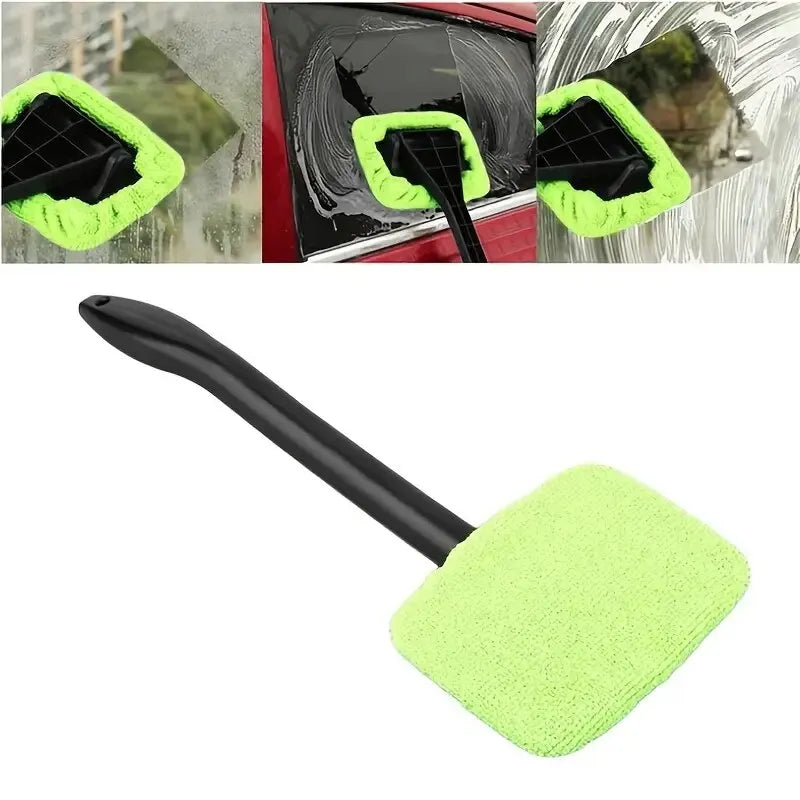 Long-Handle Car Window Cleaning Tool