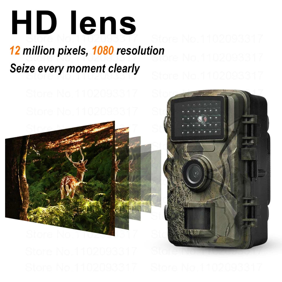 16MP 1080P Trail Camera with 940nm Night Vision and 32G Storage