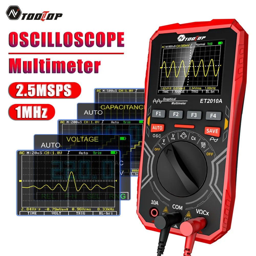 Oscilloscope multimètre portable ET2010A