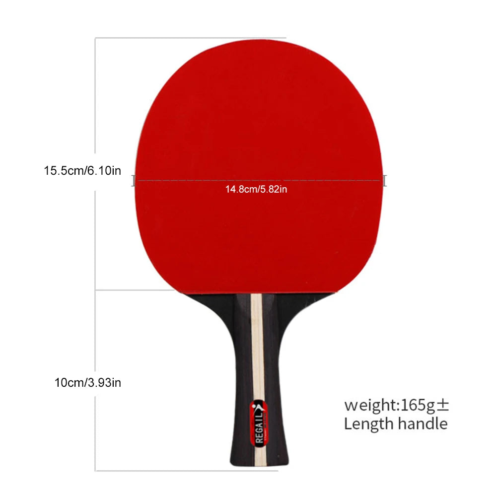 Two-Player Table Tennis Paddle Set with Three Balls
