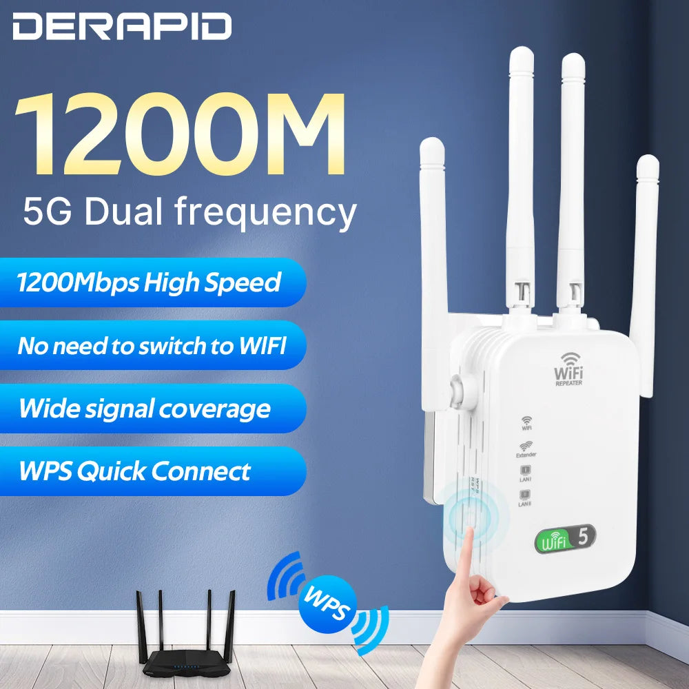 AC1200 Dual-Band Wi-Fi Range Extender