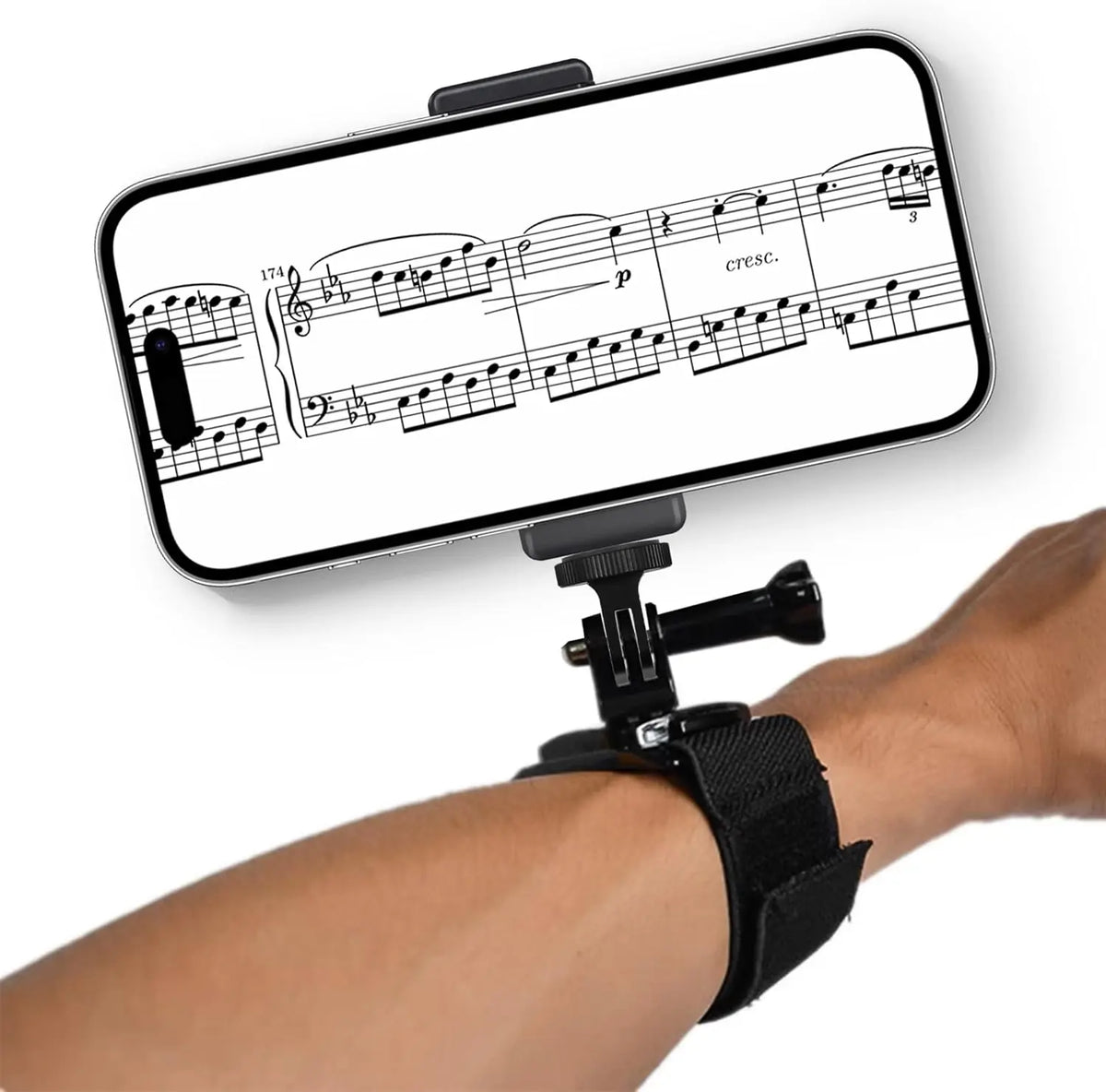 Foldable Music Stand with Phone Holder for Marching Band