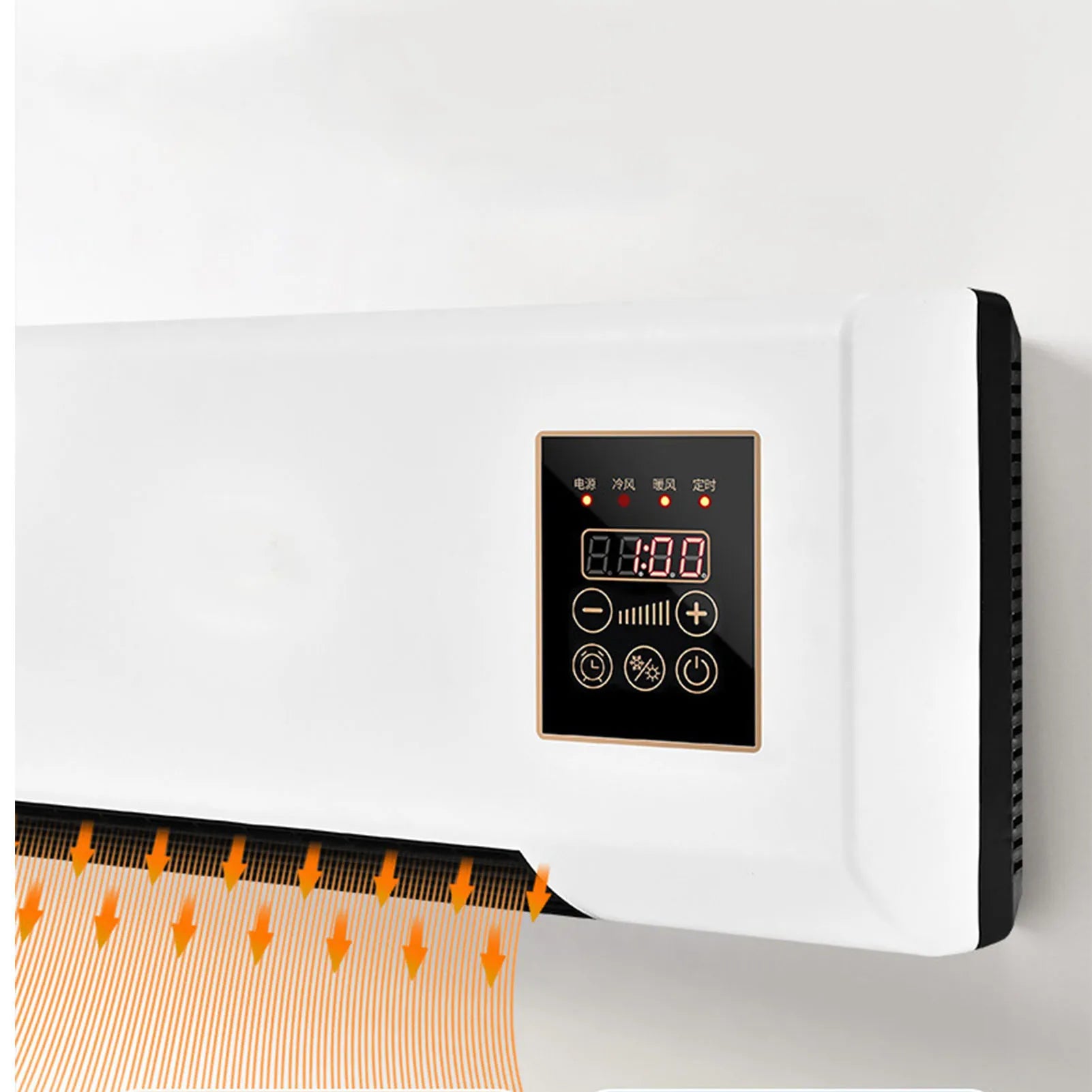 2-in-1 Wall Mounted Air Heater 1800W with Remote Control