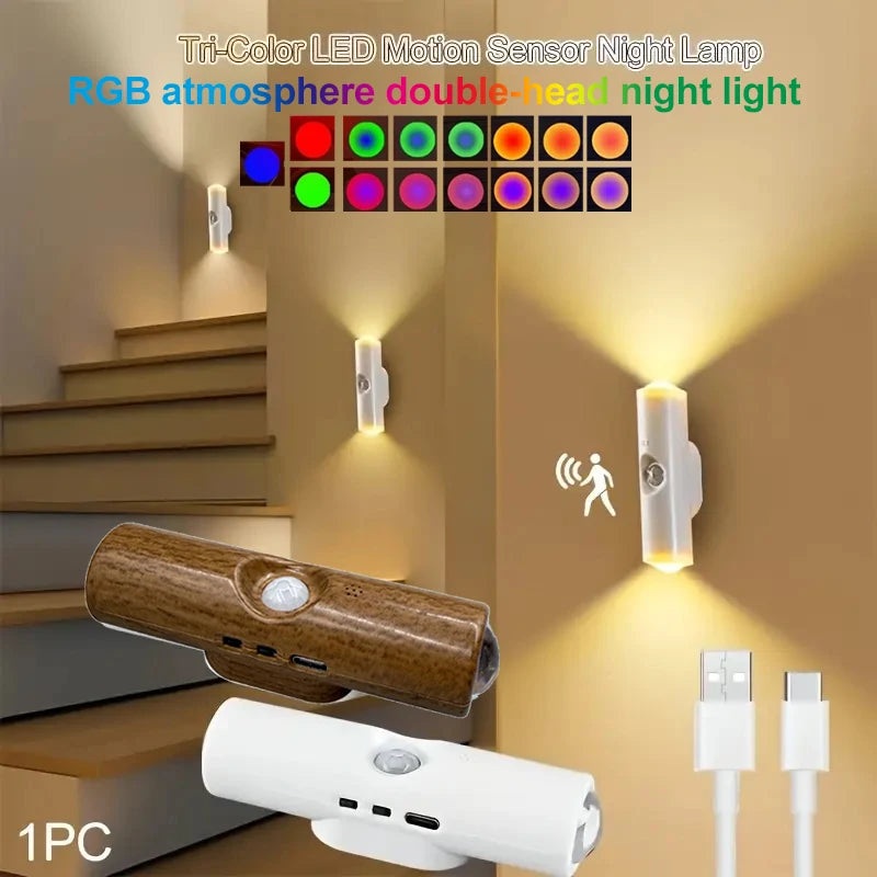 Magnetic Rechargeable LED Night Light with Motion Sensor
