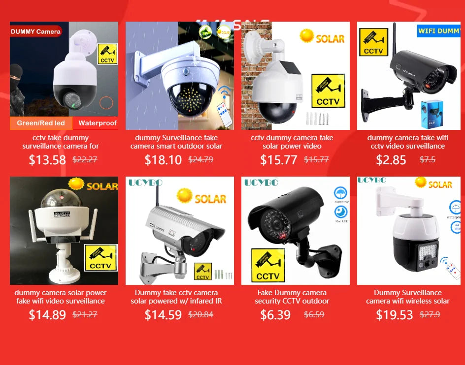 Dummy CCTV Camera with Flashing LED