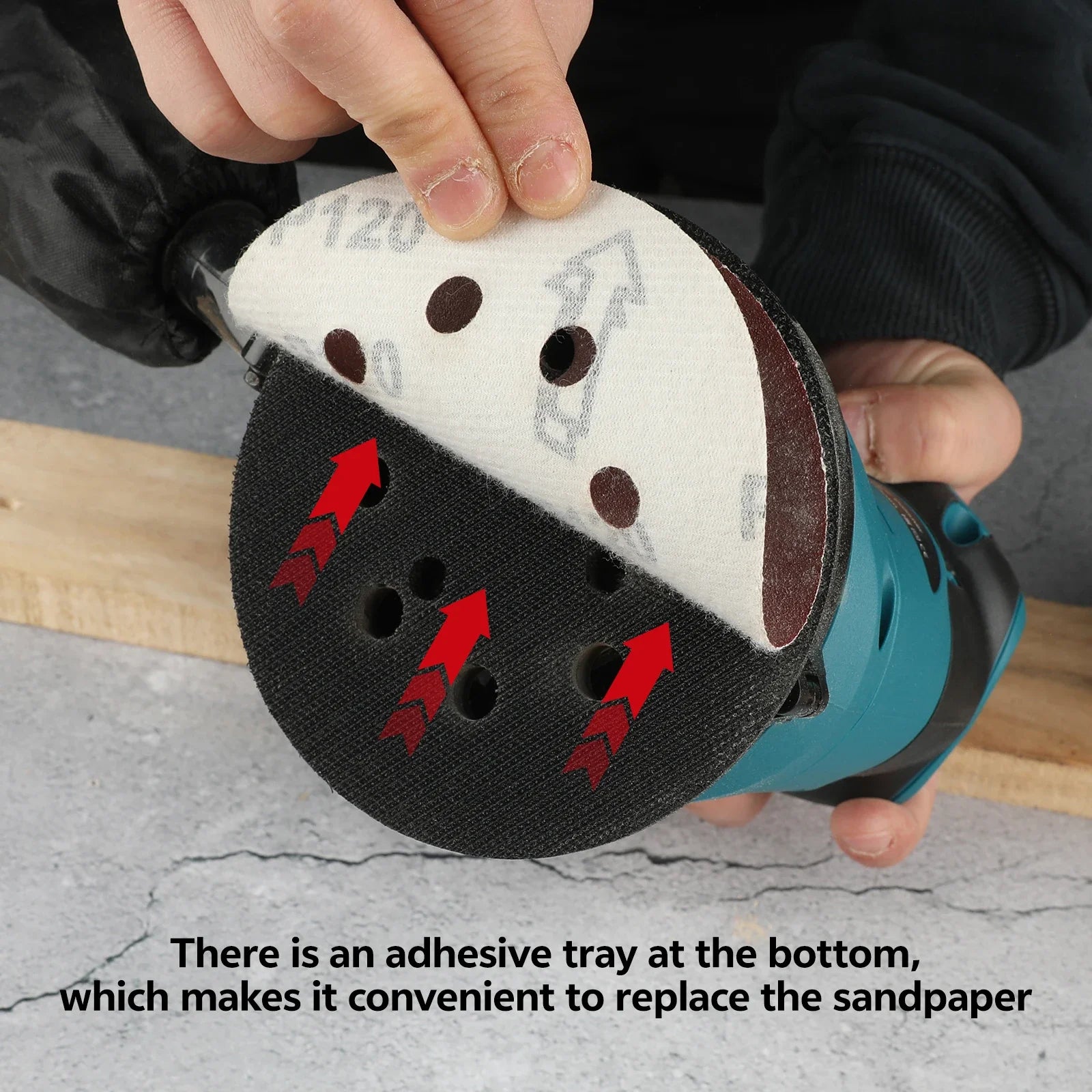 Makita 18V Cordless Random Orbit Sander for Smooth Wood Finishing