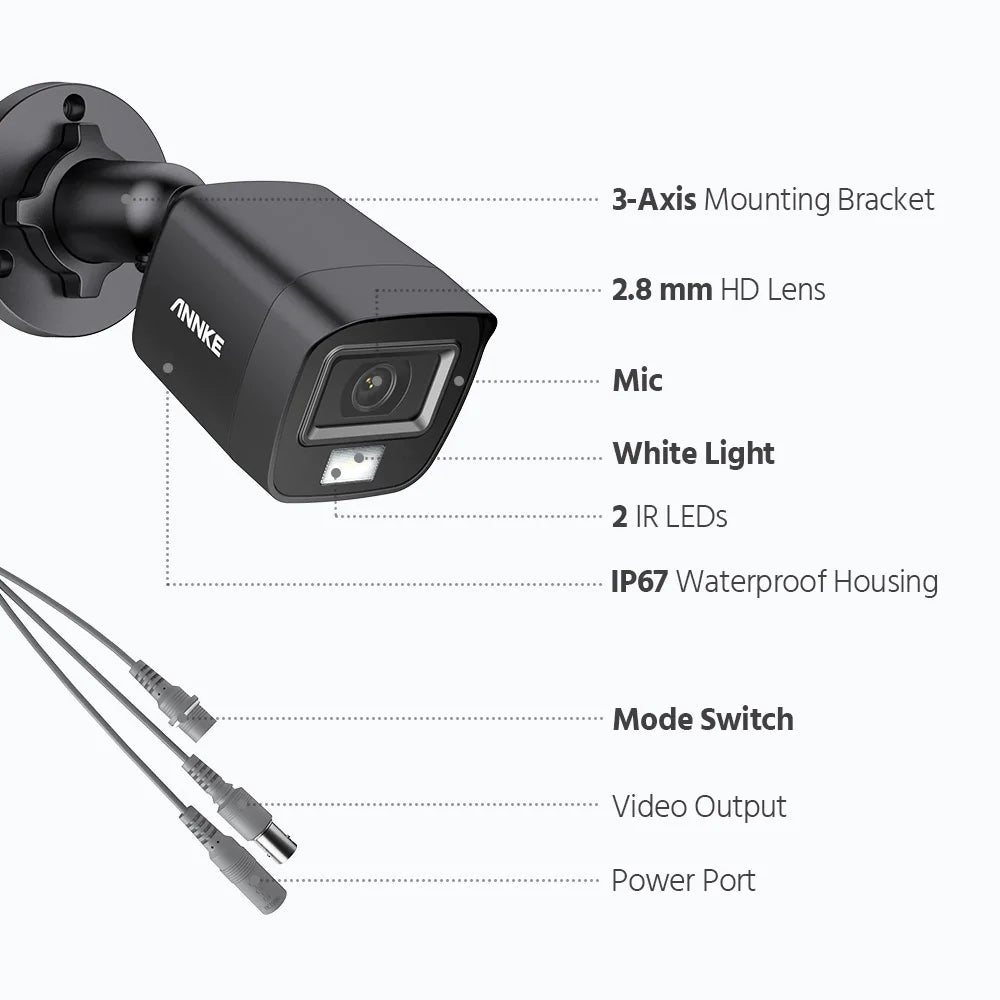 ANNKE 3K IP67 Weatherproof Security Camera with Two-Way Audio