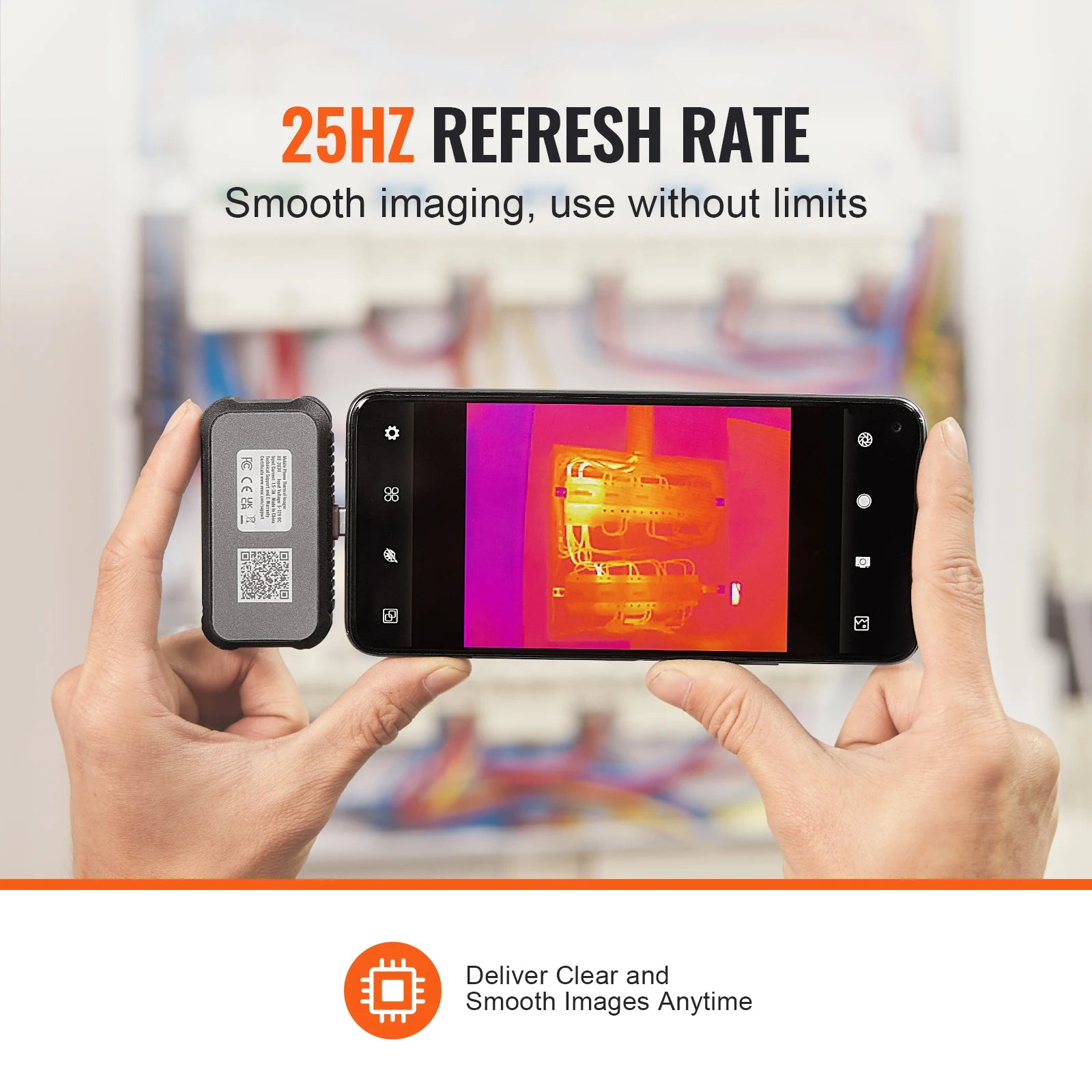 Thermal Imaging Camera for Android 256x192 IR, 25Hz Real-Time Scan