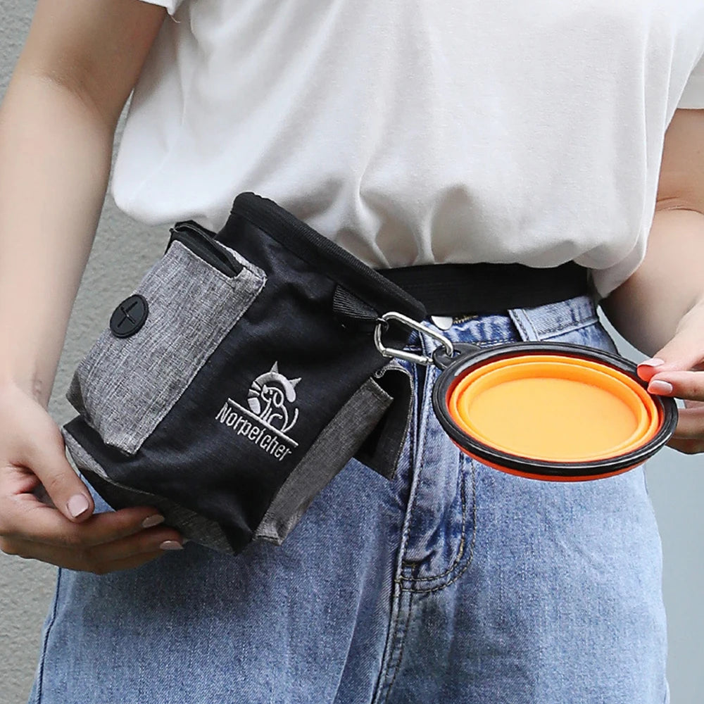 Waist-Worn Dog Training Treat Pouch