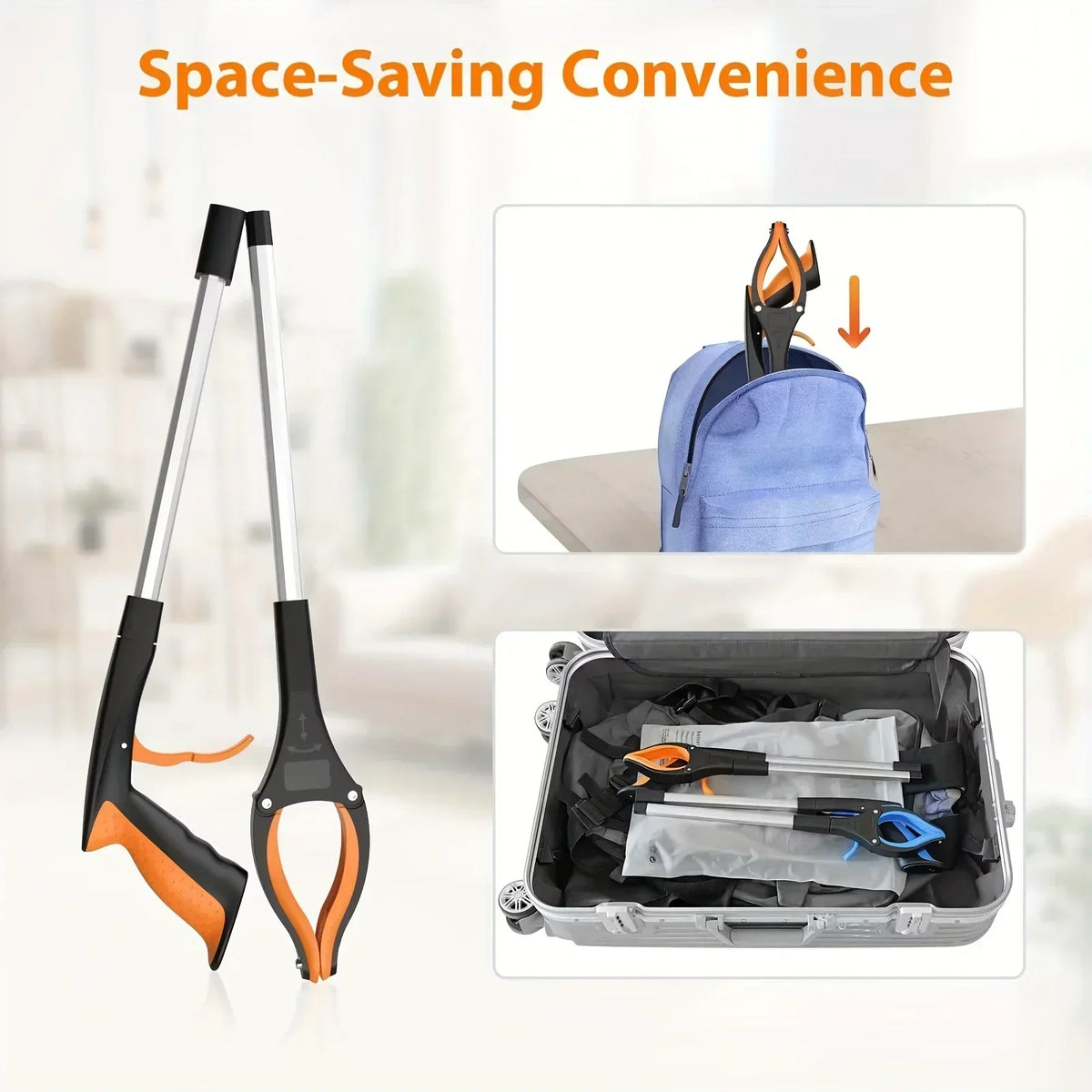 Folding Grabber Tool for Litter and Household Items