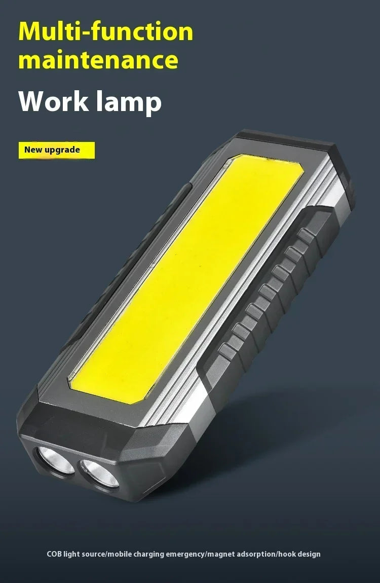 Waterproof with Magnet Flashlight Portable COB Work Light LED 4000mAh Flashlights Multimode 18650 Camping Torch Light 