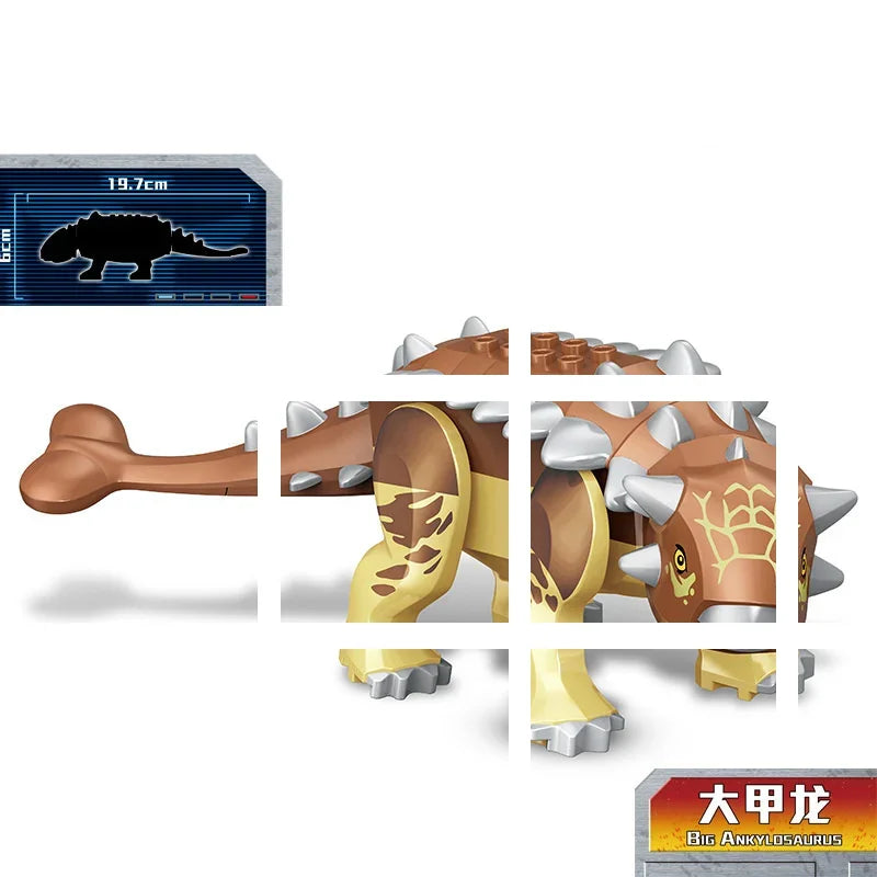 Large Dinosaur Building Blocks Toy Set