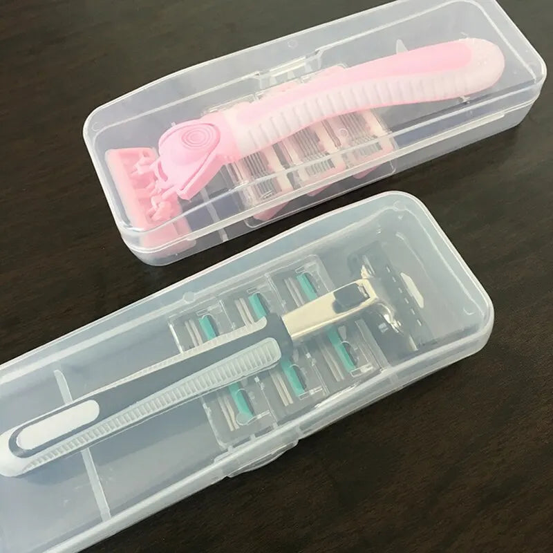 Transparent Razor förvaringsväskor - 2-pack