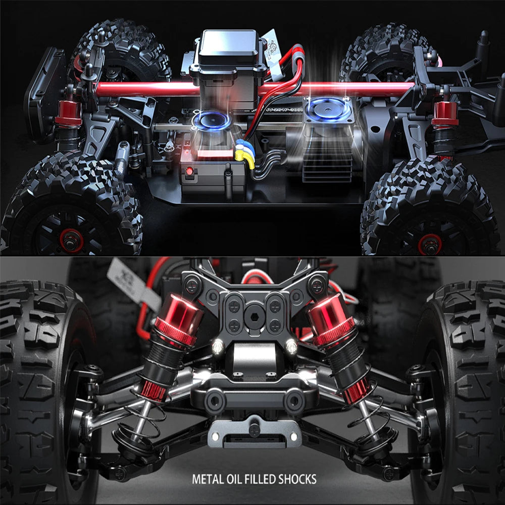 Hyper Go MJX 14210 V2.0 1/14 RC Araba 55KM/S Yüksek Hız Fırçasız 2.4G Uzaktan Kumandalı 4WD Off-road Yarış RC Kamyon Elektrikli Oyuncak