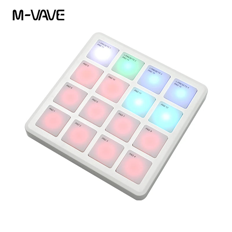 SK-16 draagbare MIDI-padcontroller