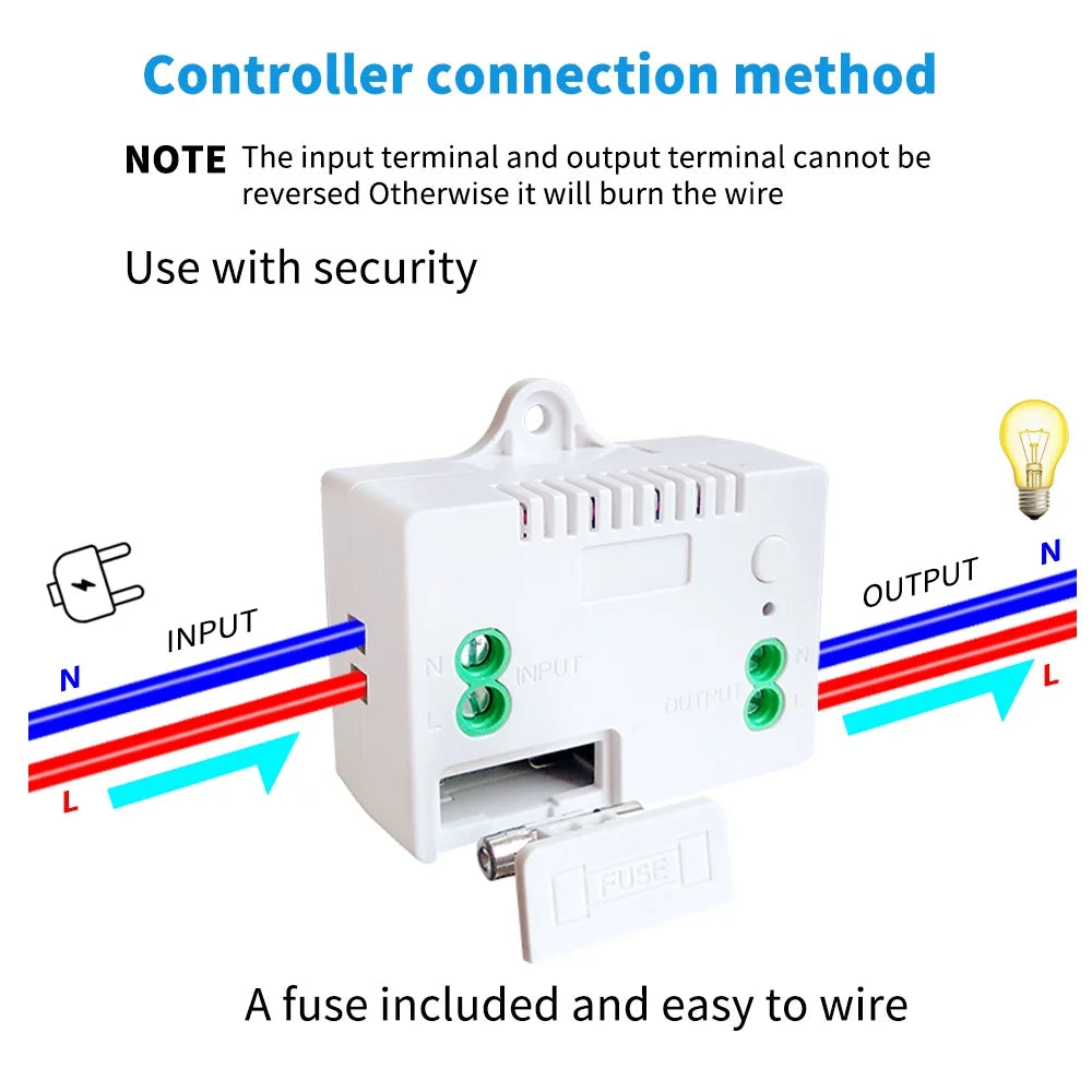 Interruttore a LED wireless cinetico 433MHz - kit opzioni