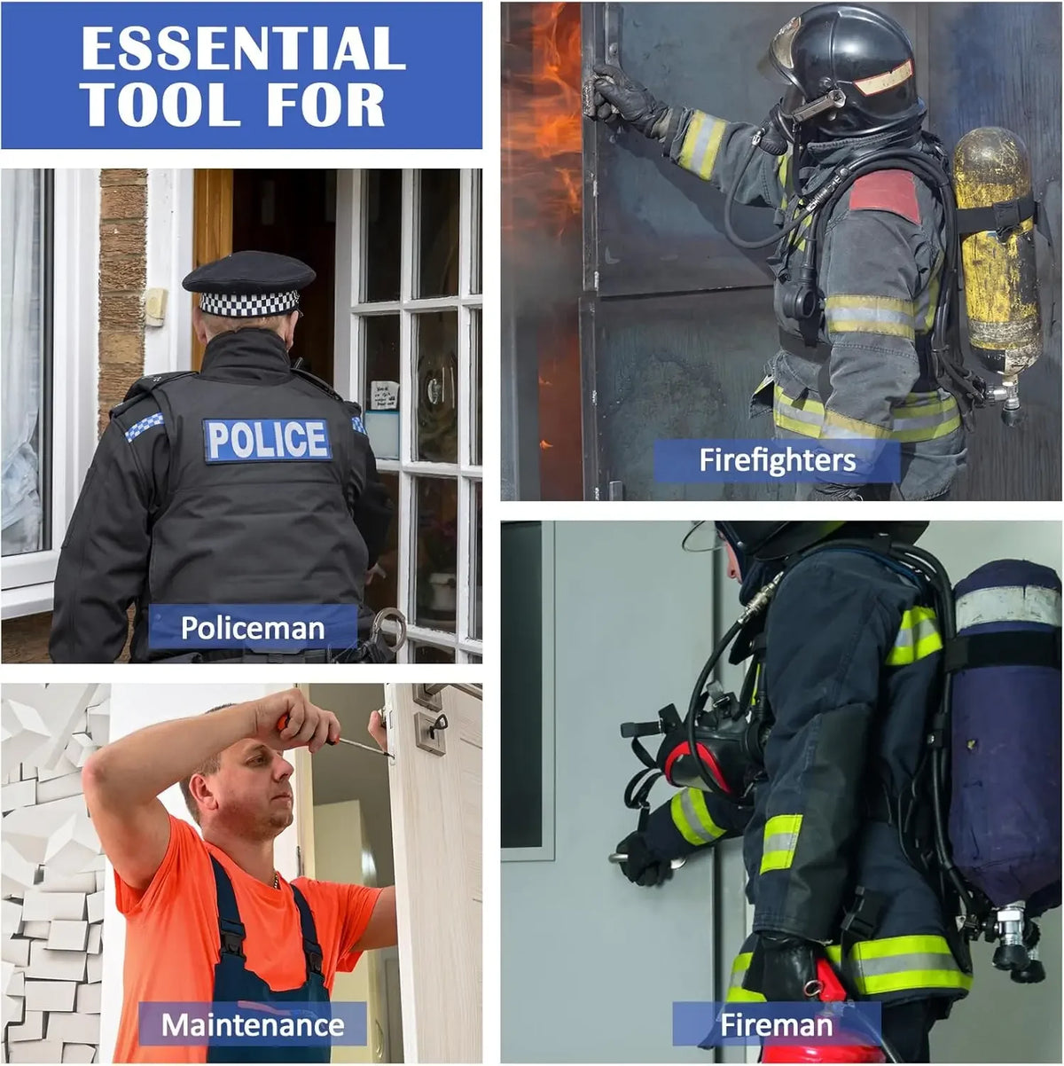 Set de trei instrumente de deschidere din oțel arcuit, denumit cinci piese