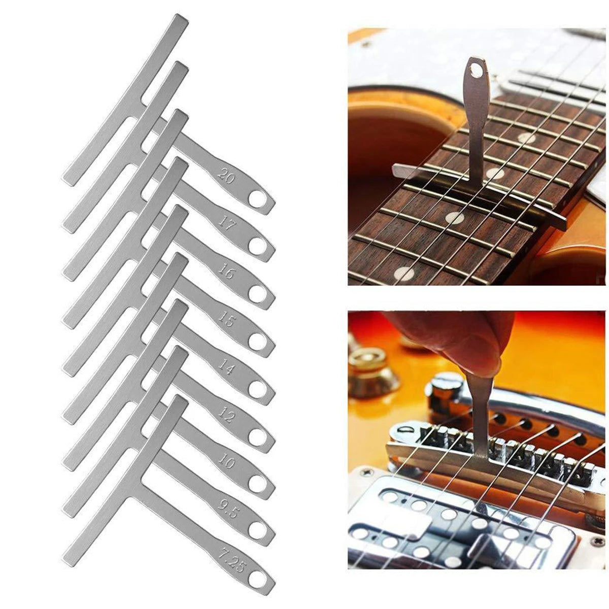 Guitar Under String Radius Gauges, Nine Pieces