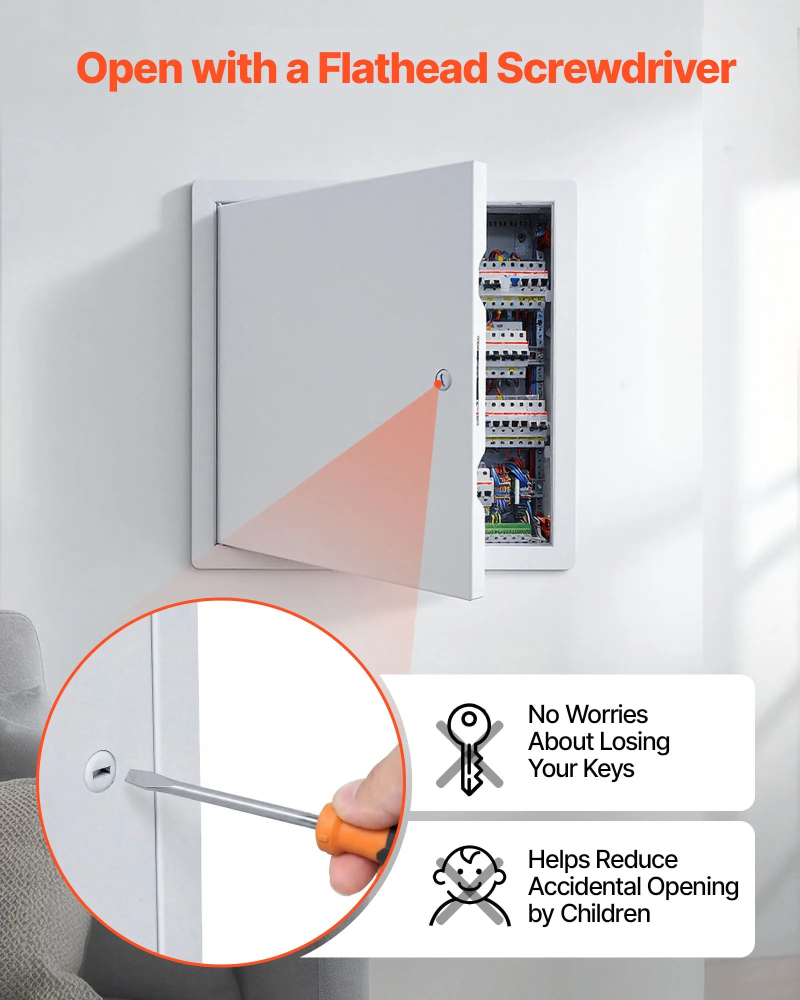 Galvanized Steel Access Panel for Drywall, Ceiling, Plumbing and Electrical Access