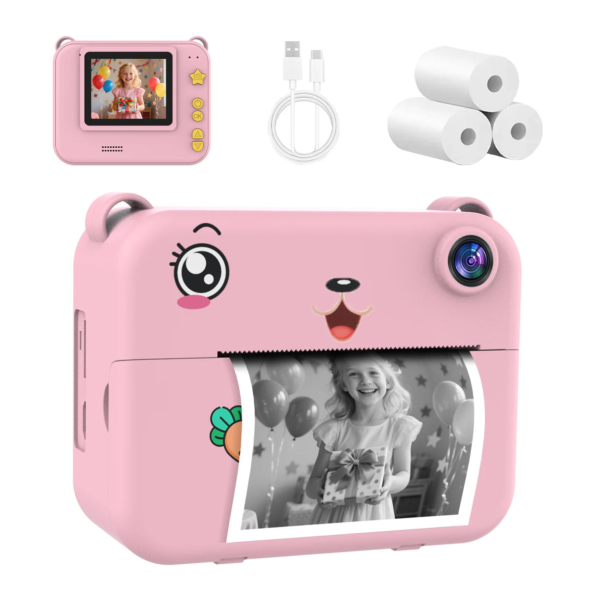 Fotocamera istantanea P2 per bambini - opzioni fotocamera o carta