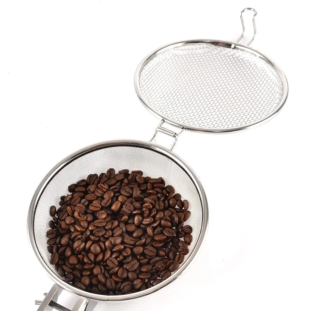 Tigaie flexibilă din oțel inoxidabil pentru prăjit cafea