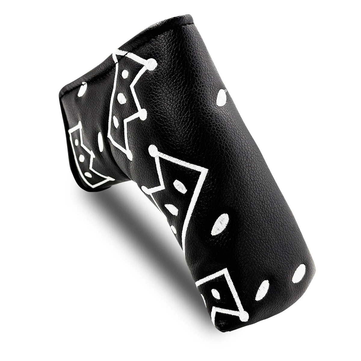 Golfputterhoofdbeschermer van PU met kroonpatroon
